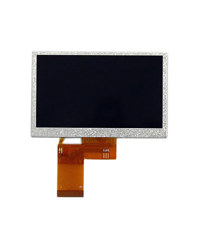 4.3 Inch Transmissive TFT LCD Display for Consumer Electronics, 480x272 Resolution Free Viewing Angle RGB 300 Nits c