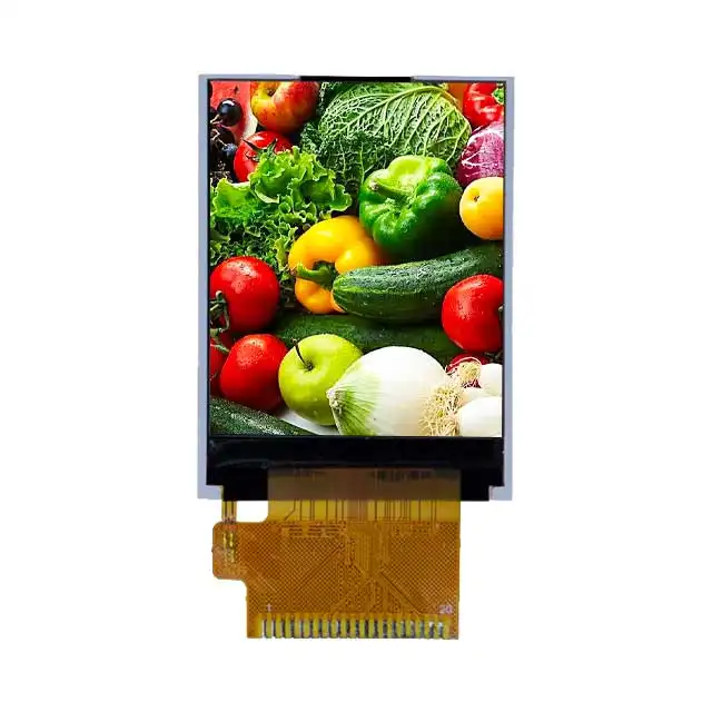 1.77 Inch TN TFT LCD for Smartwatch, 128*160 Pixel 6 O'Clock 180 nits  MCU 8bit Interface 