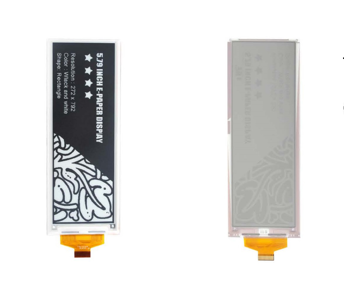 E-paper E-ink display 5.79 Inch 272(H)×792(V) Three-color E-Ink Screen Module EPD for Price Tag