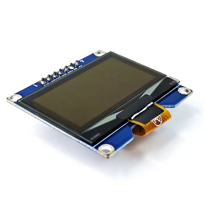 1.54 Inch PMOLED Display 800 nits for massage gun, 128 × 64 Pixel SPD0301 IC 4-SPI Interface